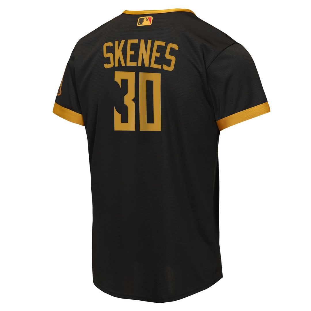 Pittsburgh Pirates Paul Skenes Nike Youth 2026 City Connect Stadium Jersey - Black MLB Team Jersey Baseball Fan Apparel