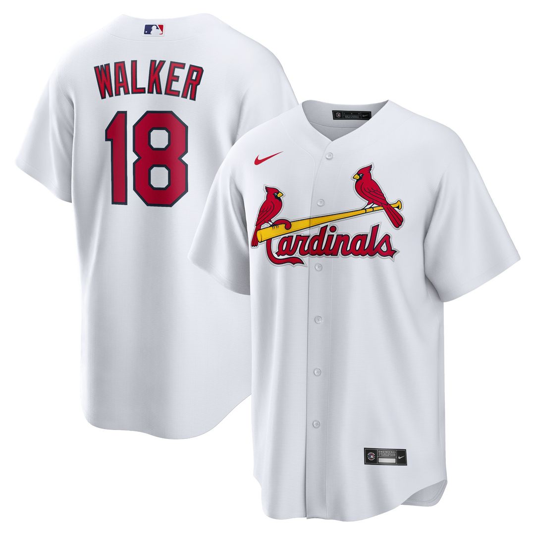 St. Louis Cardinals Jordan Walker Nike Home Official Replica Player Jersey - White MLB Team Jersey Baseball Fan Apparel