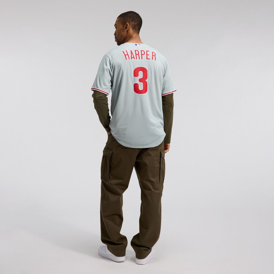 Philadelphia Phillies Bryce Harper Nike Road Replica Jersey - Gray MLB Team Jersey Baseball Fan Apparel