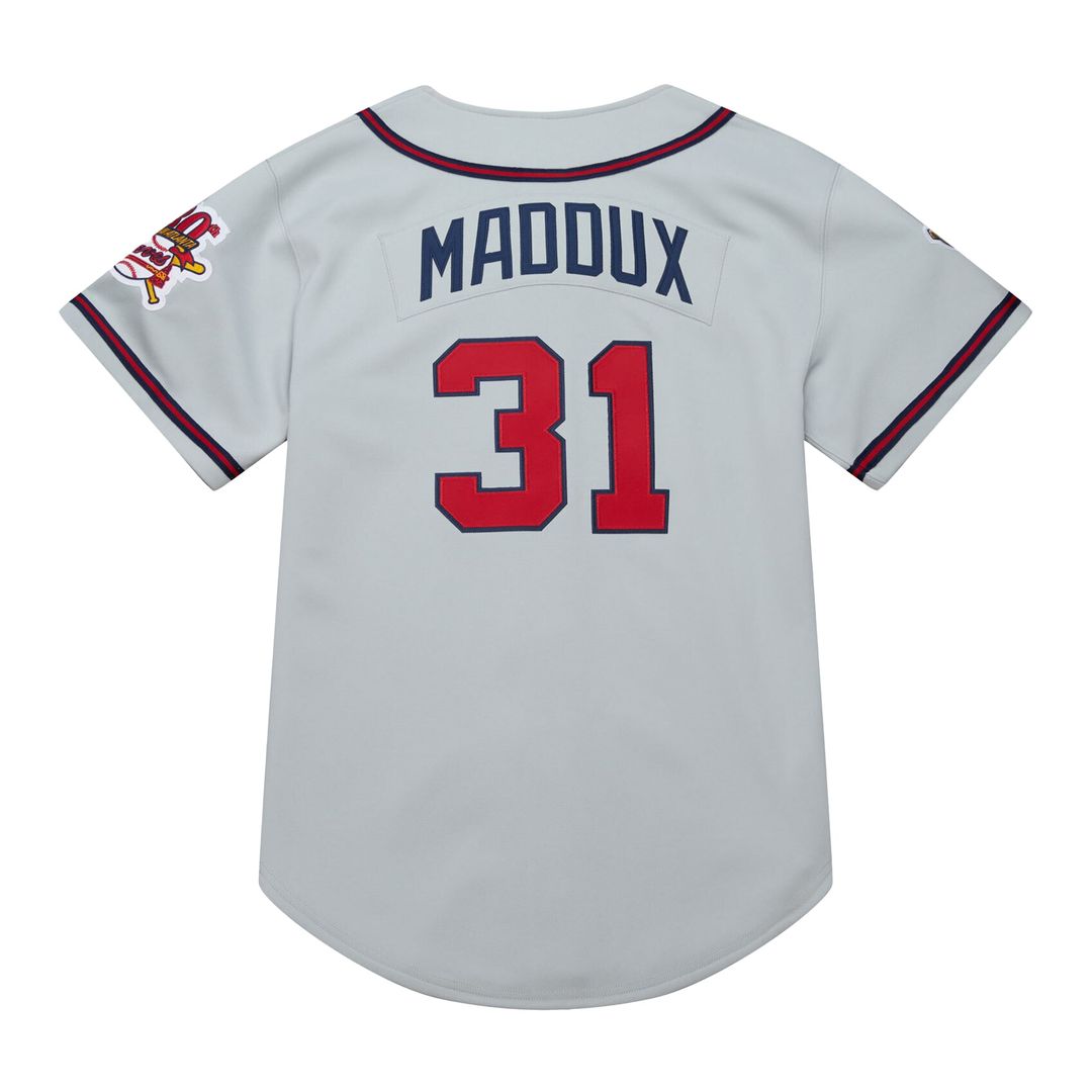 Atlanta Braves Greg Maddux Mitchell & Ness 1995 Throwback Authentic Jersey - Gray MLB Team Jersey Baseball Fan Apparel
