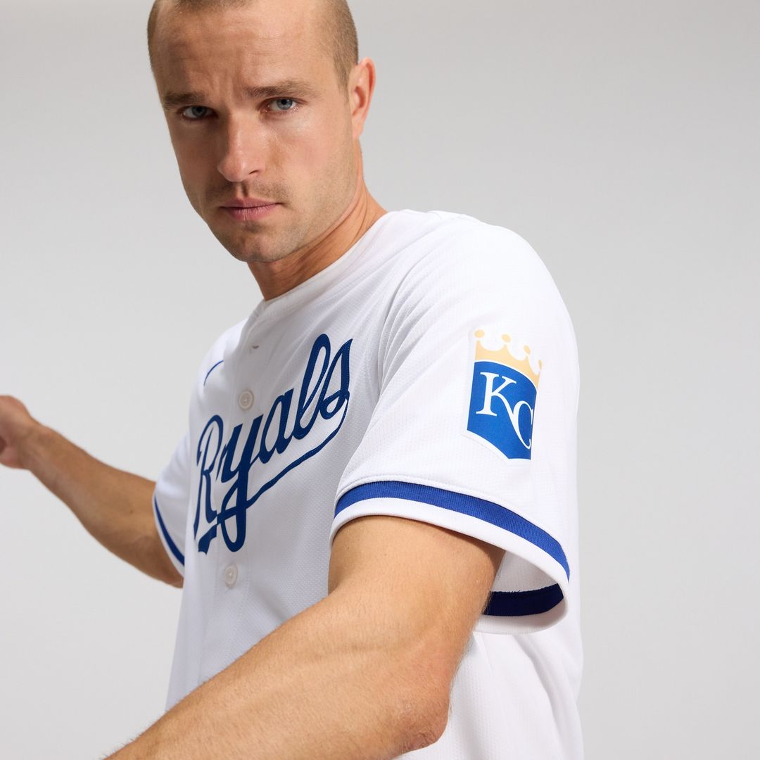 Kansas City Royals Nike Home Limited Jersey - White MLB Team Jersey Baseball Fan Apparel