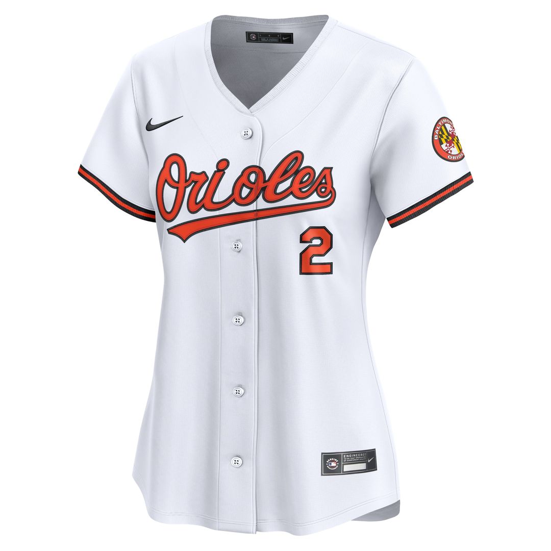 Baltimore Orioles Gunnar Henderson Nike Women's Home Limited Player Jersey - White MLB Team Jersey Baseball Fan Apparel
