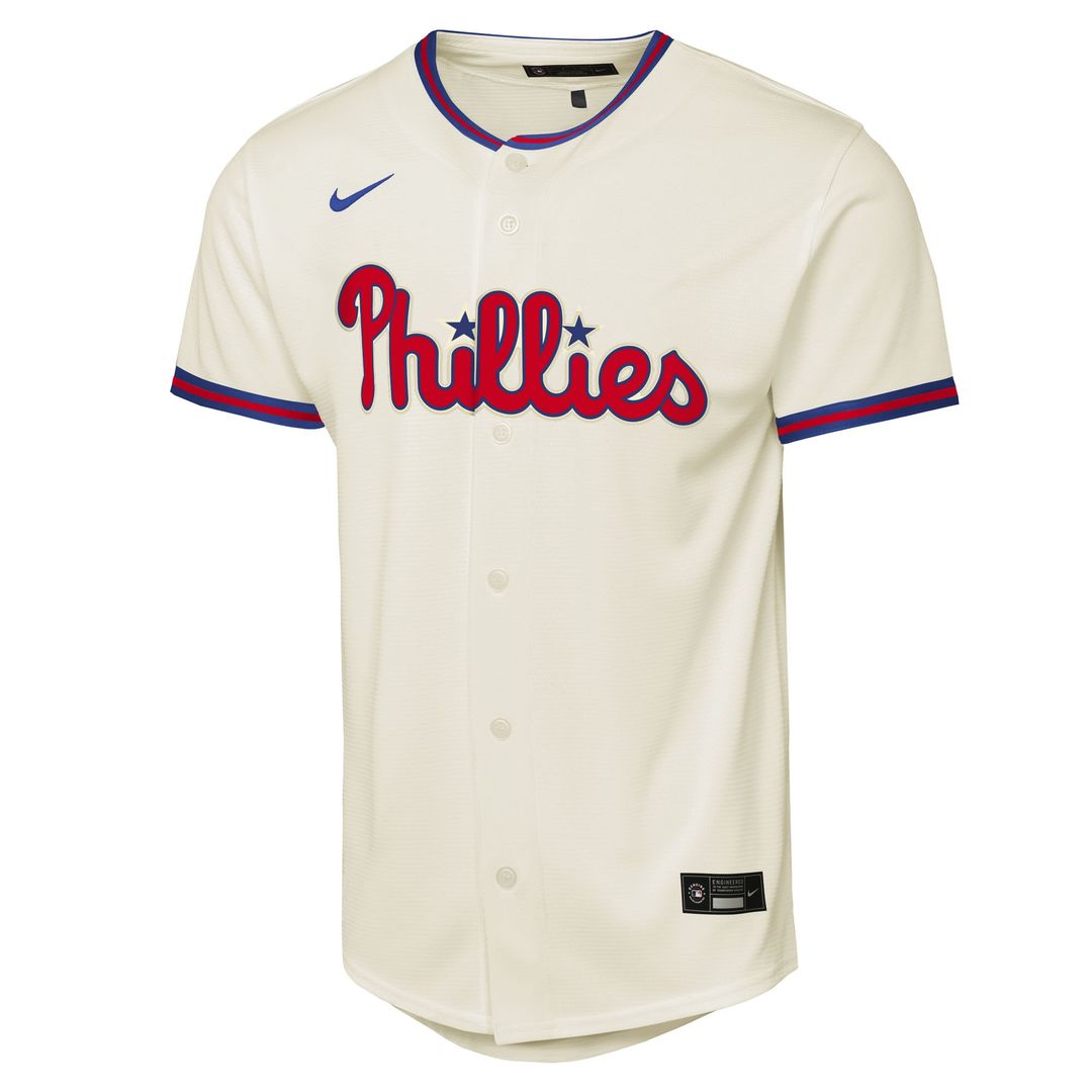 Philadelphia Phillies Bryce Harper Nike Youth Alternate 2 Replica Jersey - Cream MLB Team Jersey Baseball Fan Apparel