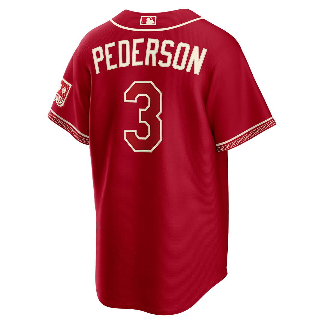 Texas Rangers Joc Pederson Nike 2026 City Connect Stadium Jersey - Red MLB Team Jersey Baseball Fan Apparel