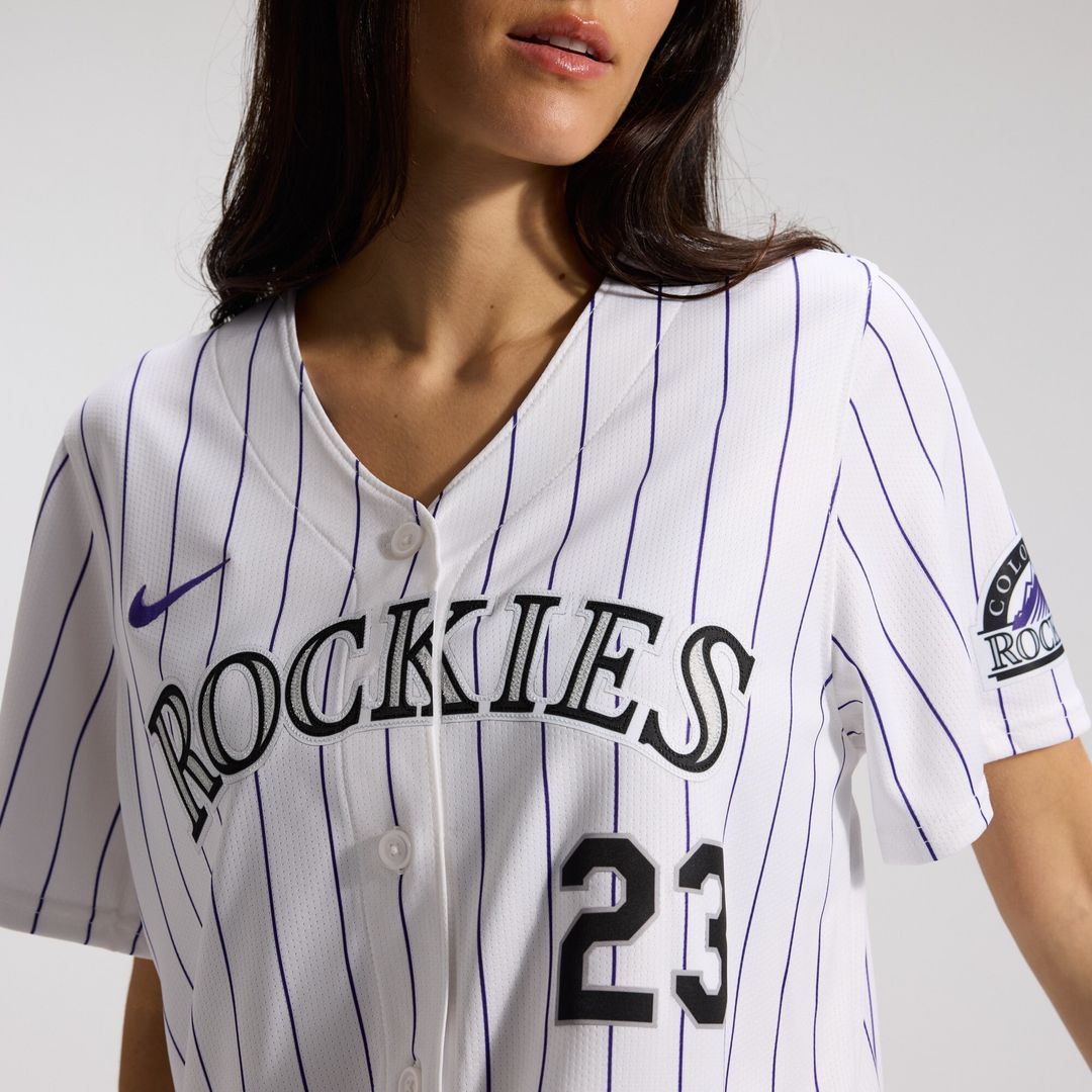 Colorado Rockies Kris Bryant Nike Women's Home Limited Player Jersey - White MLB Team Jersey Baseball Fan Apparel