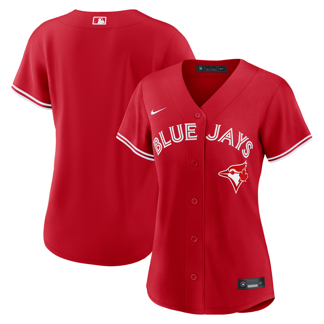Toronto Blue Jays Nike Women's Alternate Replica Jersey - Red MLB Team Jersey Baseball Fan Apparel