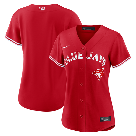 Toronto Blue Jays Nike Women's Alternate Replica Jersey - Red MLB Team Jersey Baseball Fan Apparel