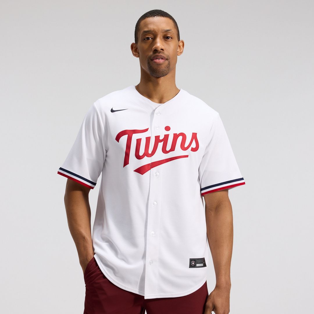 Minnesota Twins Nike Home Replica Team Jersey - White MLB Team Jersey Baseball Fan Apparel