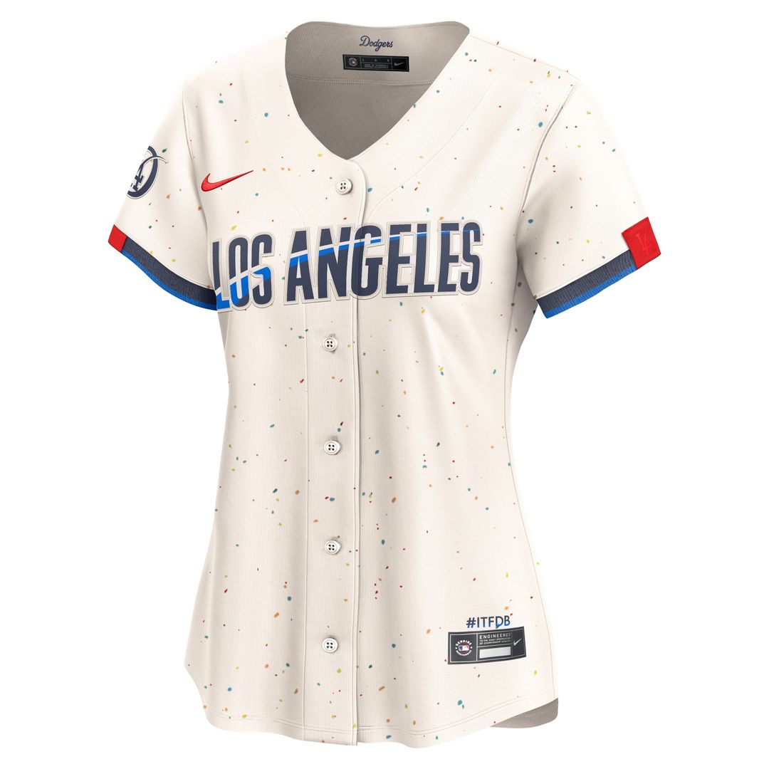 Los Angeles Dodgers Nike Women's City Connect Limited Jersey - Cream MLB Team Jersey Baseball Fan Apparel