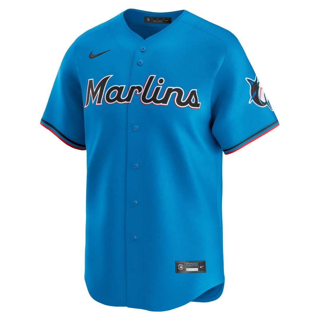 Miami Marlins Nike Limited Jersey - Blue MLB Team Jersey Baseball Fan Apparel