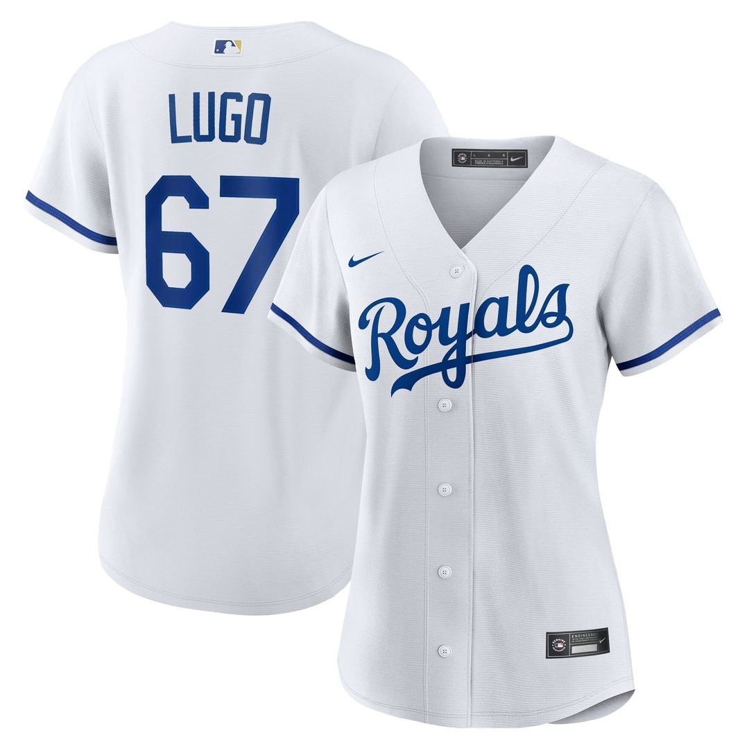 Kansas City Royals Seth Lugo Nike Women's Home Replica Jersey - White MLB Team Jersey Baseball Fan Apparel