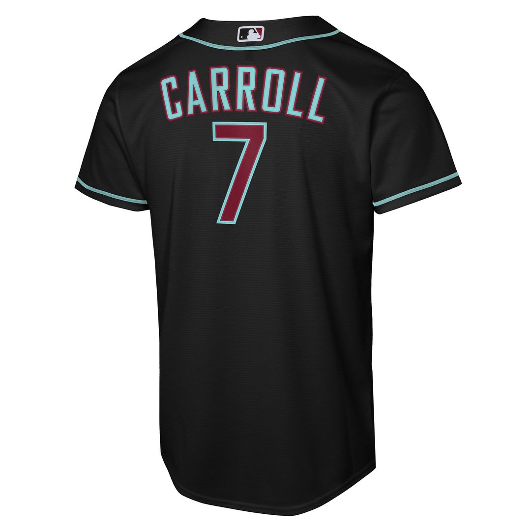 Arizona Diamondbacks Corbin Carroll Nike Youth Alternate Replica Jersey - Black MLB Team Jersey Baseball Fan Apparel