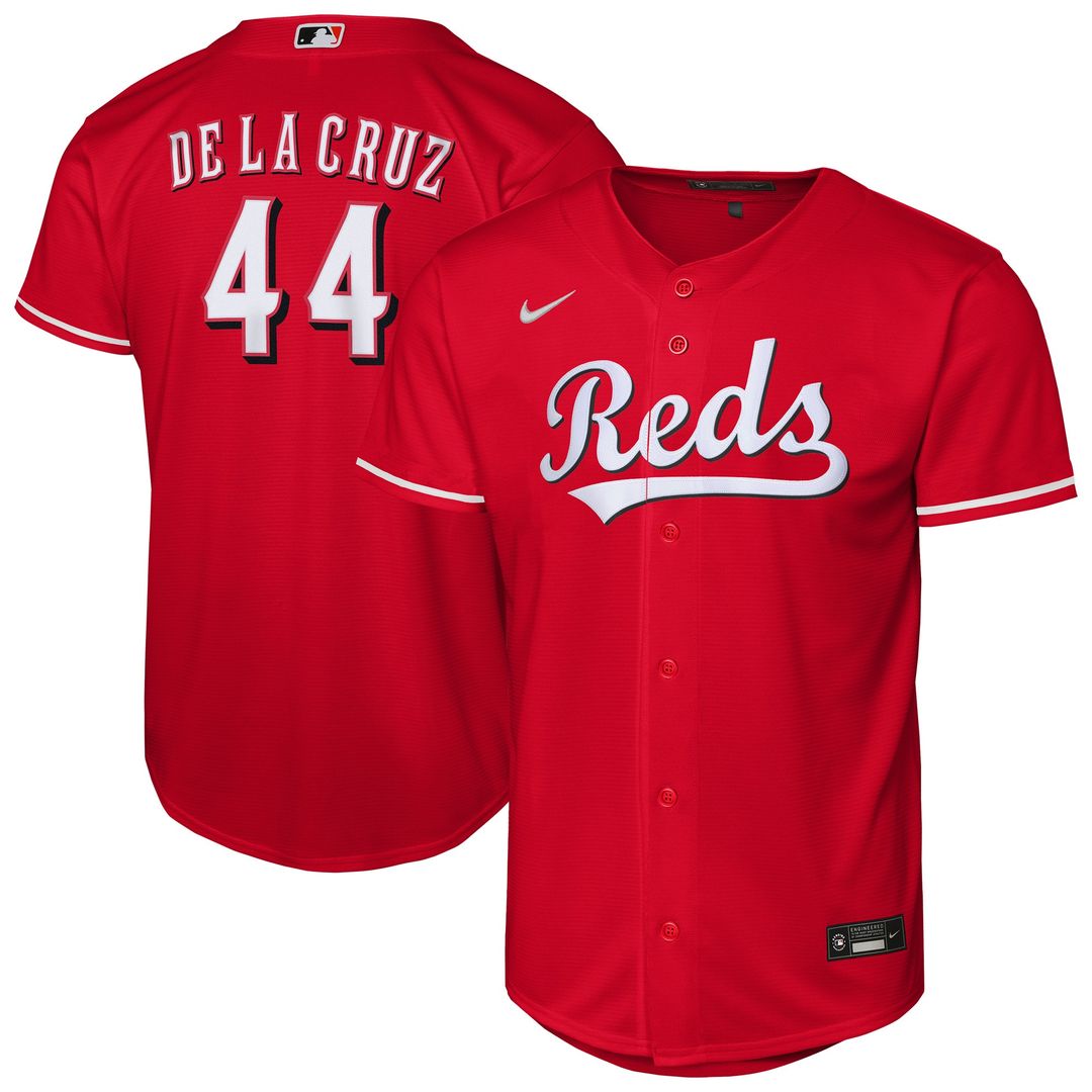 Cincinnati Reds Elly De La Cruz Nike Youth Alternate Replica Jersey - Red MLB Team Jersey Baseball Fan Apparel