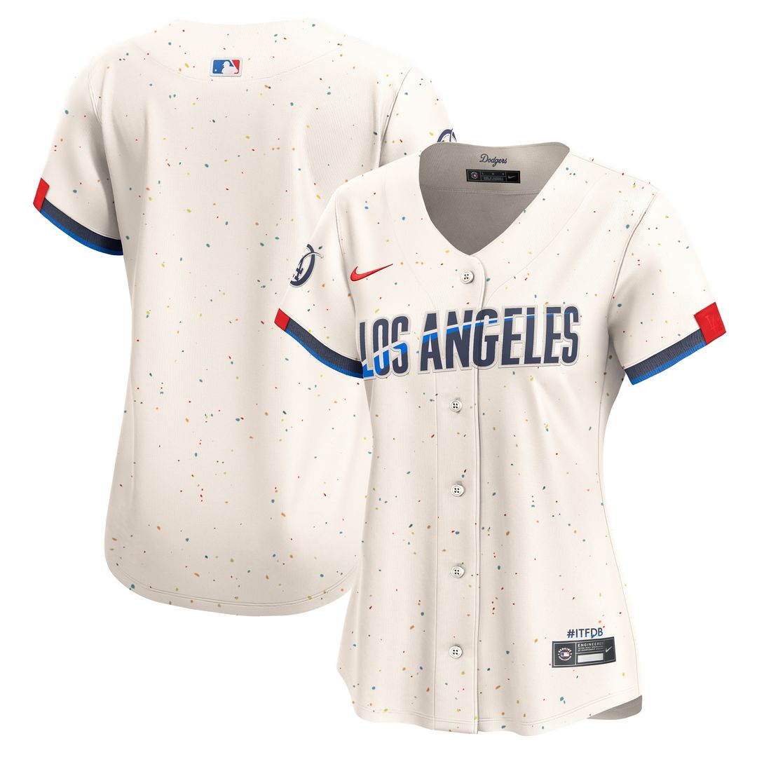 Los Angeles Dodgers Nike Women's City Connect Limited Jersey - Cream MLB Team Jersey Baseball Fan Apparel