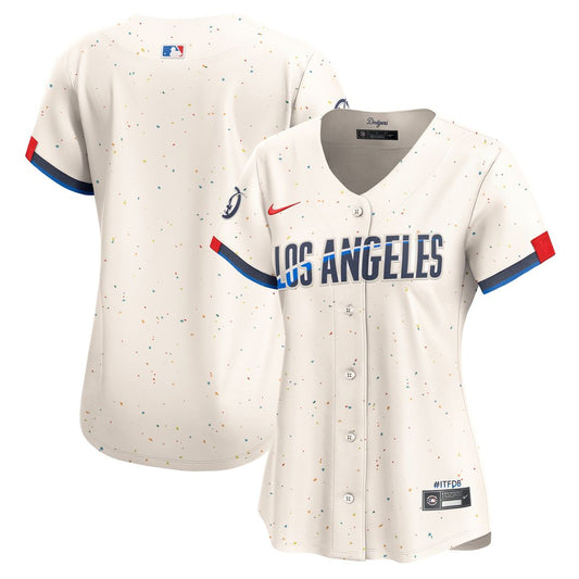Los Angeles Dodgers Nike Women's City Connect Limited Jersey - Cream MLB Team Jersey Baseball Fan Apparel