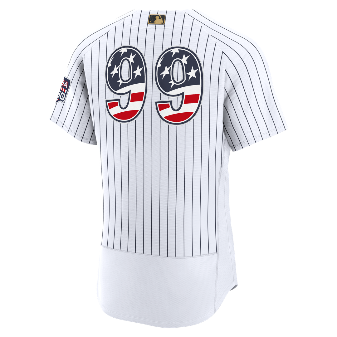 New York Yankees Aaron Judge Nike USA 250 Fourth of July Home Authentic Jersey - White MLB Team Jersey Baseball Fan Apparel