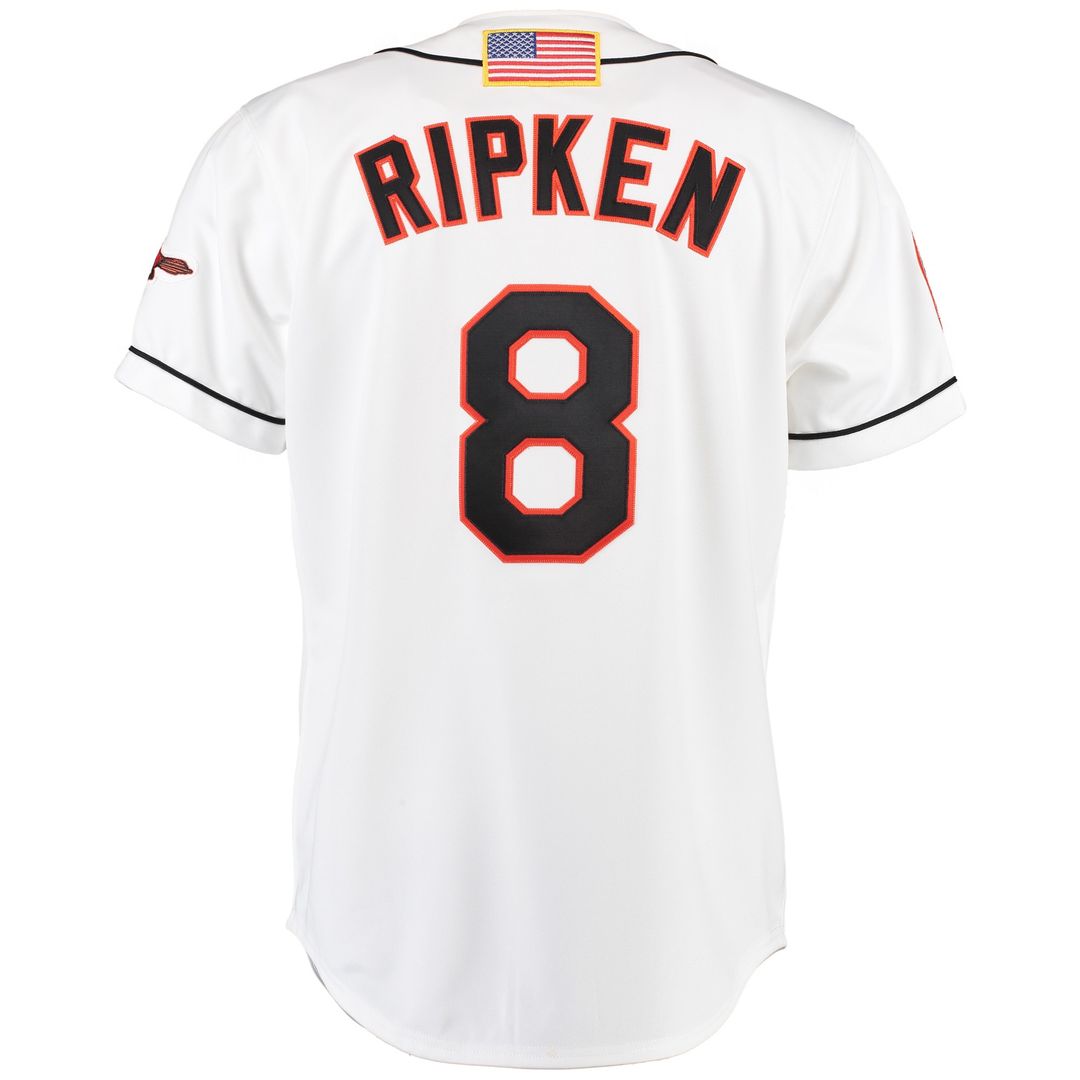 Baltimore Orioles Cal Ripken Mitchell & Ness Home Authentic Jersey - White MLB Team Jersey Baseball Fan Apparel