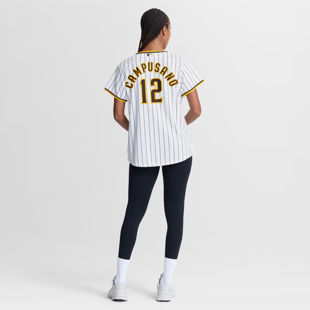 San Diego Padres Luis Campusano Nike Women's Home Replica Jersey - White MLB Team Jersey Baseball Fan Apparel