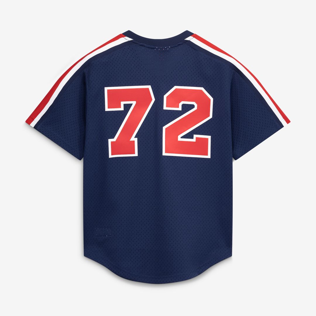 Chicago White Sox Carlton Fisk Mitchell & Ness Authentic Batting Practice Jersey - Navy MLB Team Jersey Baseball Fan Apparel