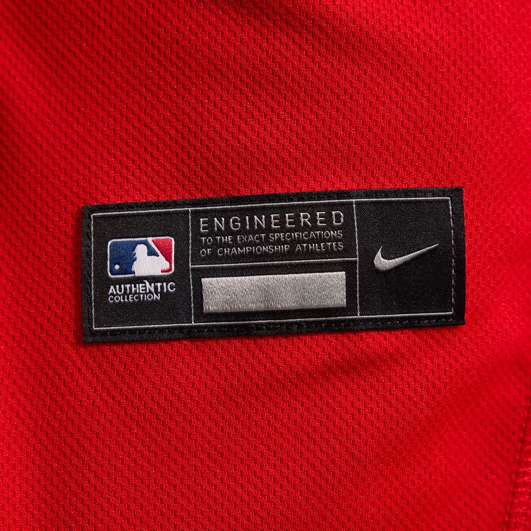 Cincinnati Reds Nike Alternate Authentic Team Logo Jersey - Scarlet MLB Team Jersey Baseball Fan Apparel