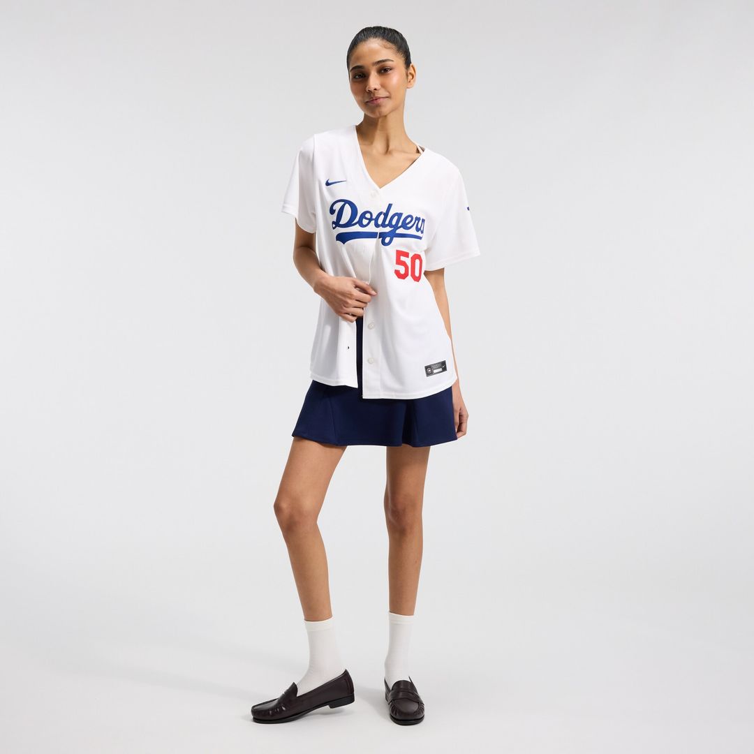 Los Angeles Dodgers Mookie Betts Nike Women's Home Stadium Jersey - White MLB Team Jersey Baseball Fan Apparel