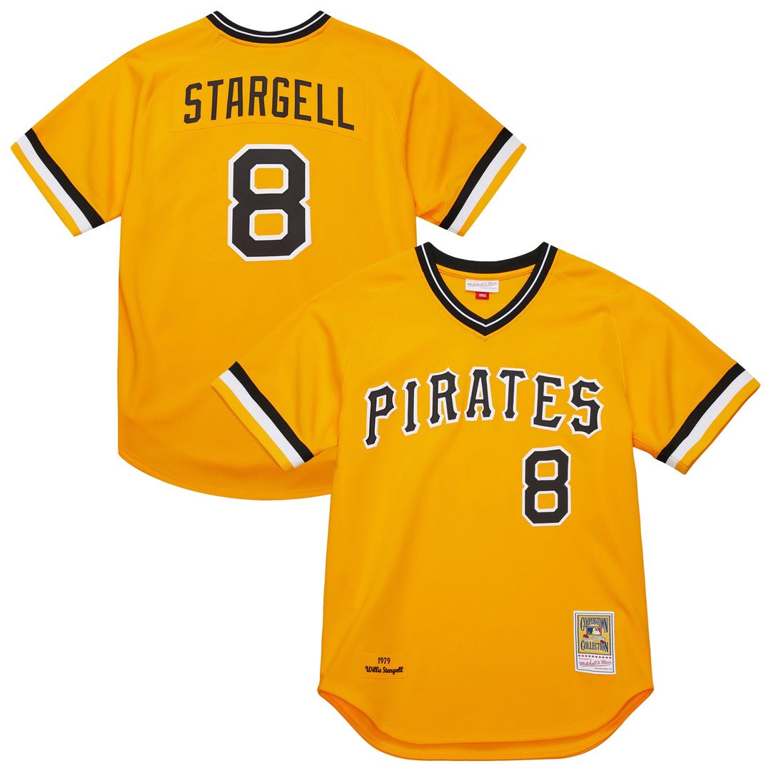 Pittsburgh Pirates Willie Stargell Mitchell & Ness 1979 Throwback Authentic Jersey - Gold MLB Team Jersey Baseball Fan Apparel