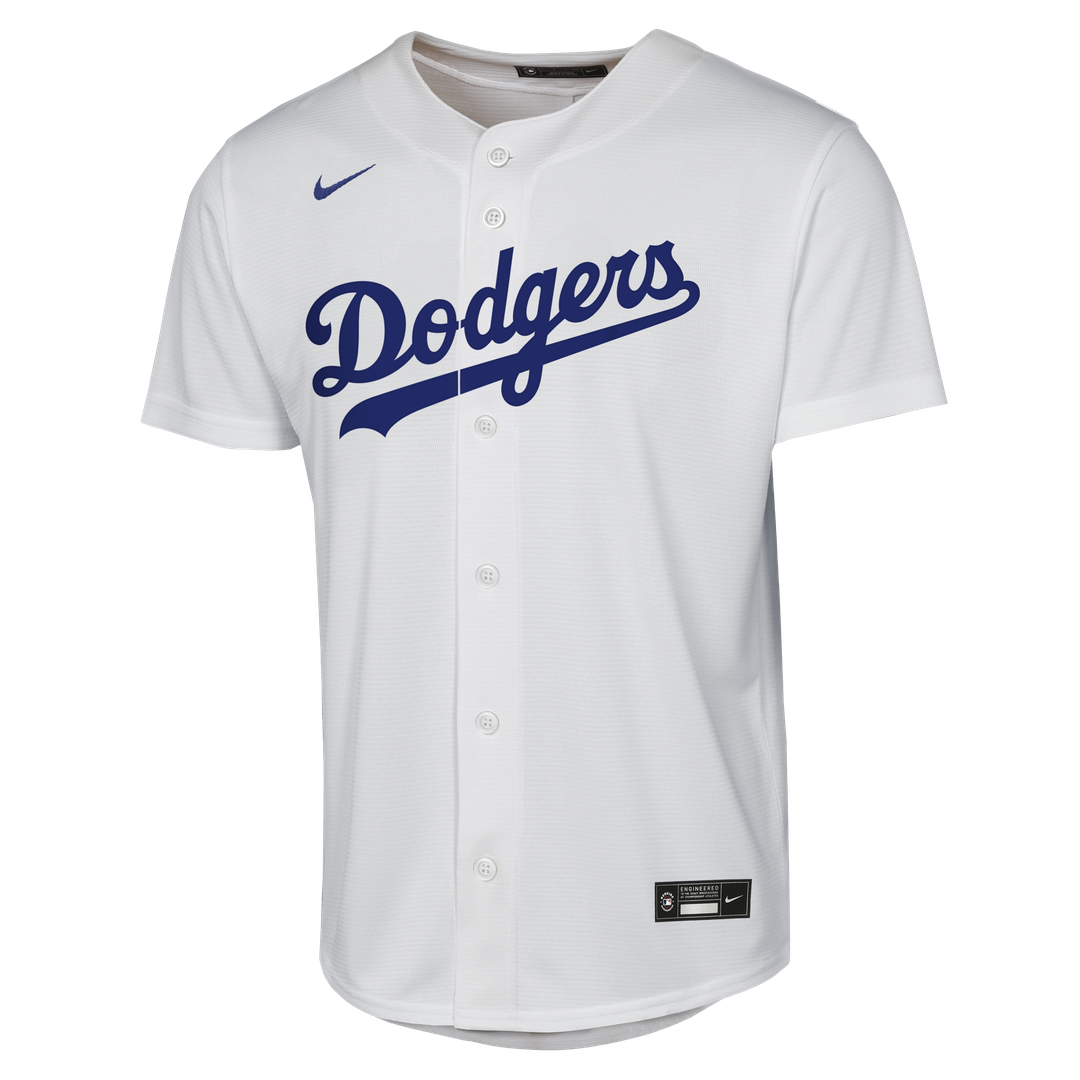 Los Angeles Dodgers Yoshinobu Yamamoto Nike Youth Home Baseline Jersey - White MLB Team Jersey Baseball Fan Apparel