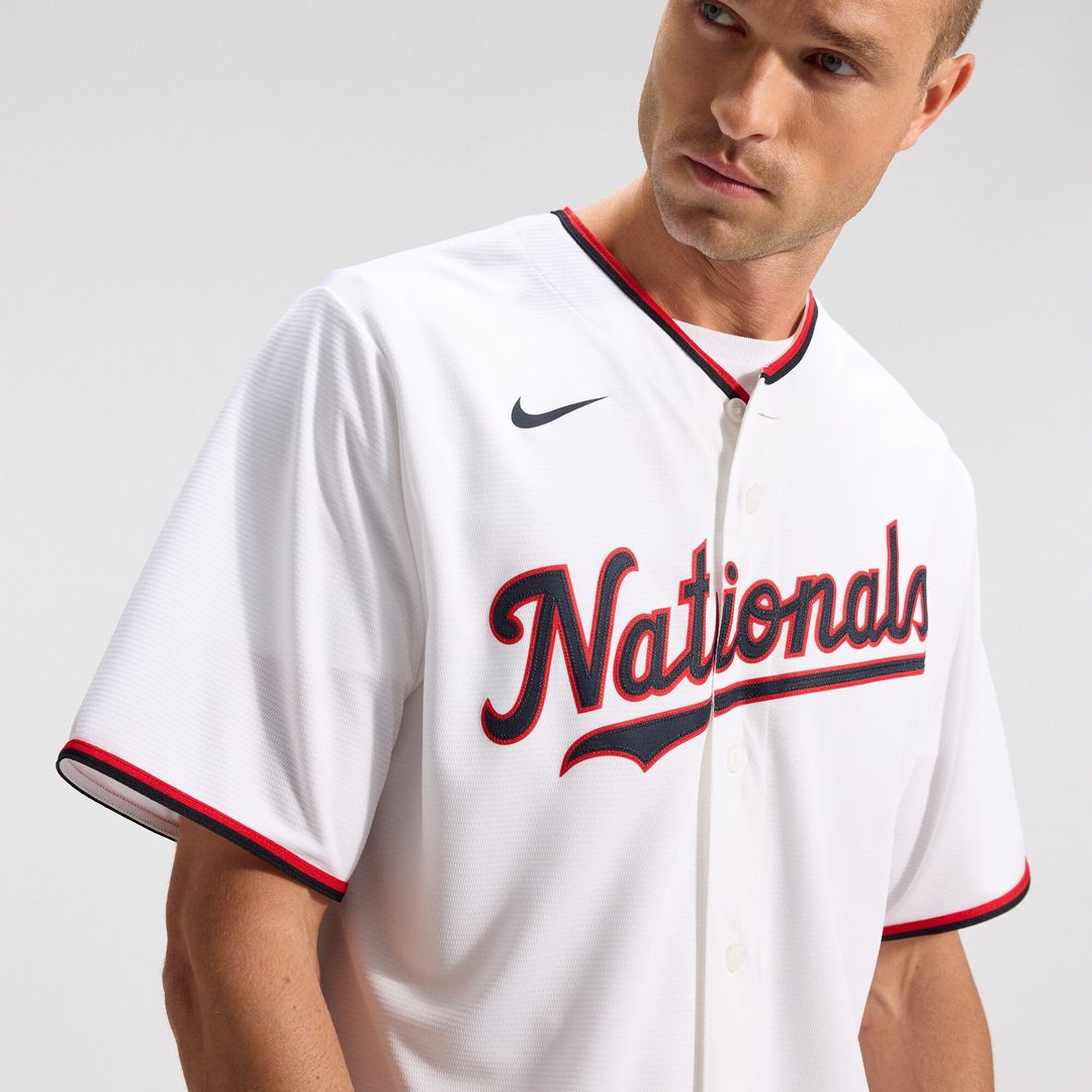 Washington Nationals CJ Abrams Nike Home Replica Jersey - White MLB Team Jersey Baseball Fan Apparel