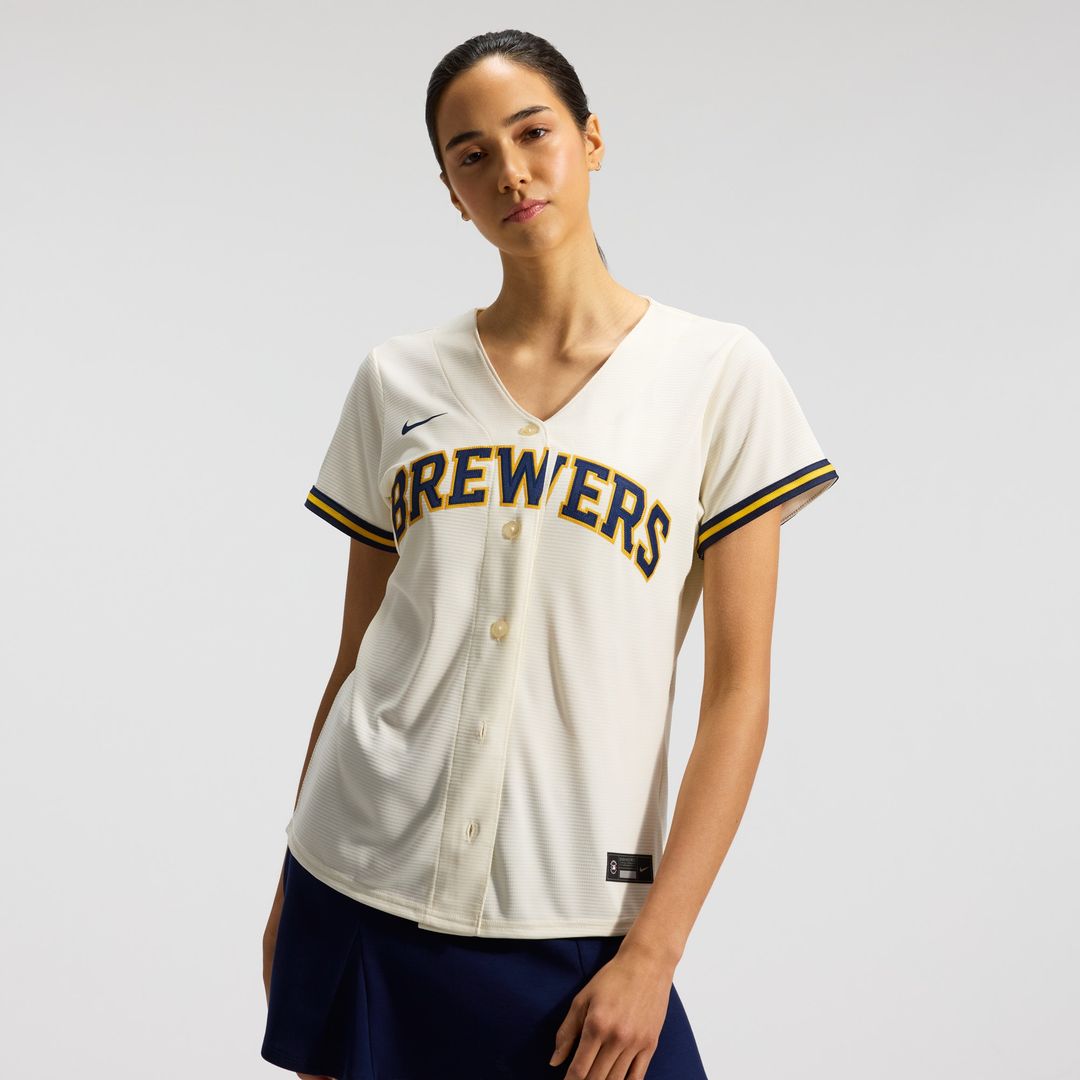 Milwaukee Brewers Sal Frelick Nike Women's Home Replica Jersey - Cream MLB Team Jersey Baseball Fan Apparel