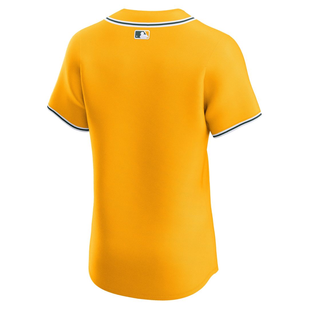 Athletics Nike Alternate 2 Elite Jersey - Gold MLB Team Jersey Baseball Fan Apparel