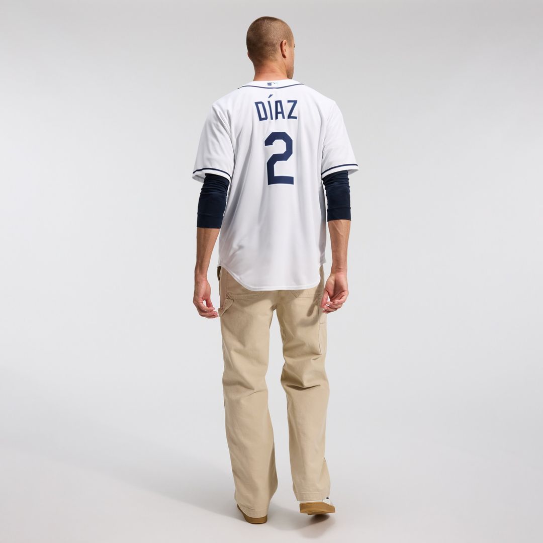 Tampa Bay Rays Yandy Díaz Nike Home Replica Jersey - White MLB Team Jersey Baseball Fan Apparel
