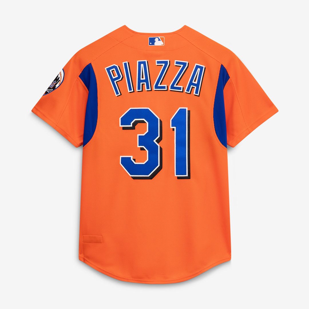 New York Mets Mike Piazza Mitchell & Ness Cooperstown Mesh Batting Practice Button - Up Jersey - Royal MLB Team Jersey Baseball Fan Apparel