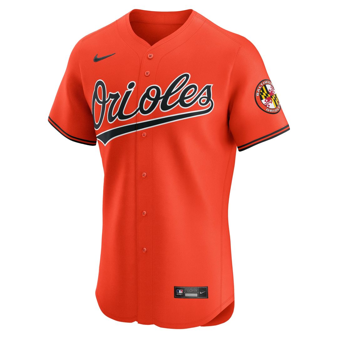 Baltimore Orioles Nike Alternate 2 Elite Jersey - Orange MLB Team Jersey Baseball Fan Apparel