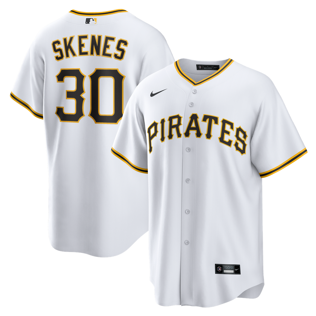 Pittsburgh Pirates Paul Skenes Nike Home Replica Player Jersey - White MLB Team Jersey Baseball Fan Apparel