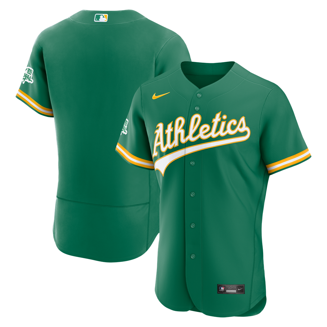 Athletics Nike Alternate Authentic Jersey - Green MLB Team Jersey Baseball Fan Apparel