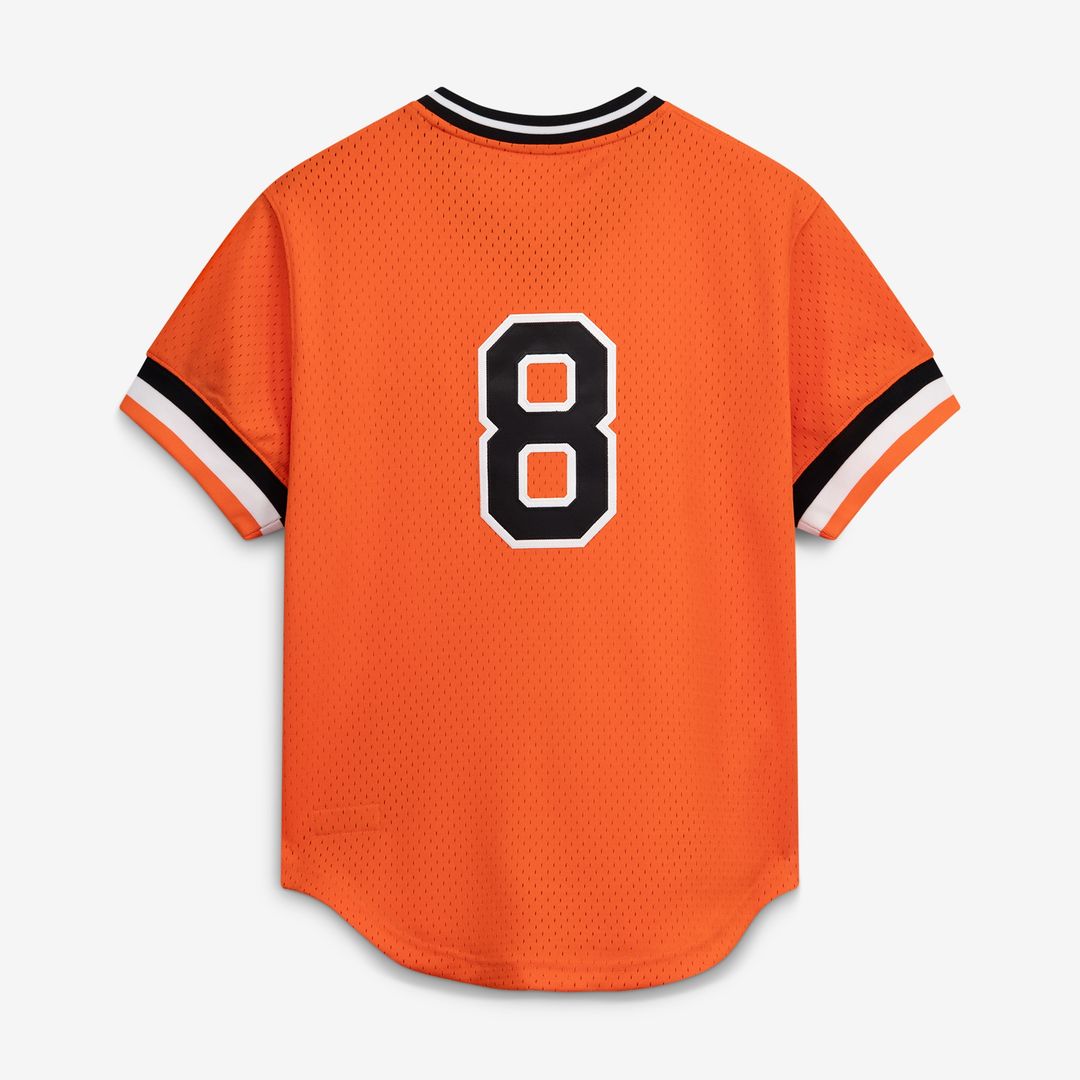 Baltimore Orioles Cal Ripken Jr. Mitchell & Ness Authentic Batting Practice Jersey - Orange MLB Team Jersey Baseball Fan Apparel