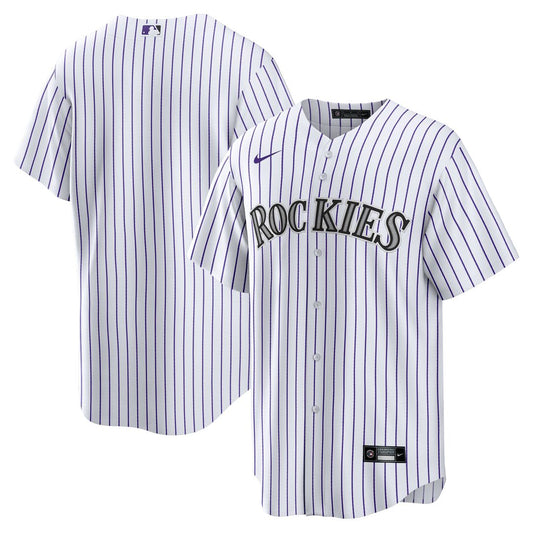 Colorado Rockies Nike Home Blank Replica Jersey - White MLB Team Jersey Baseball Fan Apparel