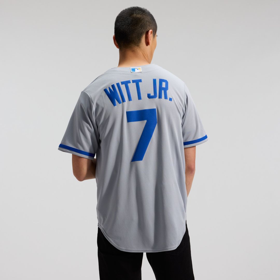 Kansas City Royals Bobby Witt Jr. Nike Road Replica Jersey - Gray MLB Team Jersey Baseball Fan Apparel
