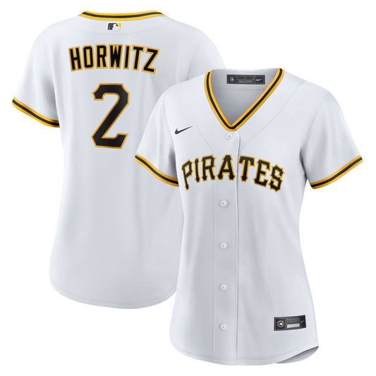 Pittsburgh Pirates Spencer Horwitz Nike Women's Home Replica Jersey - White MLB Team Jersey Baseball Fan Apparel