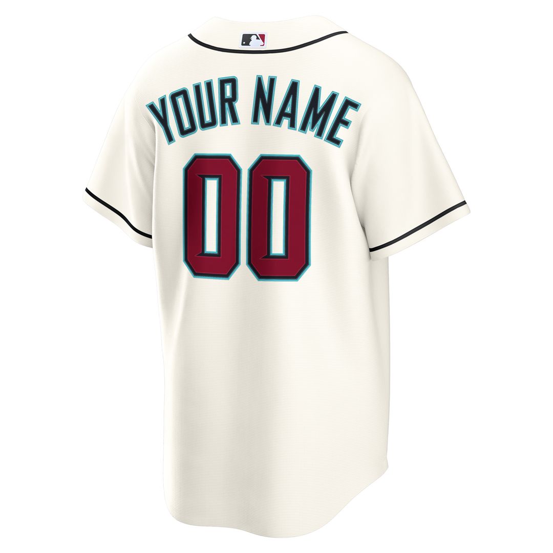 Arizona Diamondbacks Nike Home Custom Replica Jersey - Cream MLB Team Jersey Baseball Fan Apparel