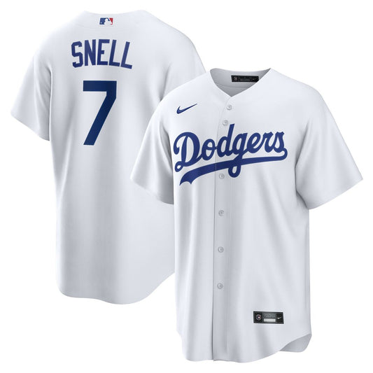 Los Angeles Dodgers Blake Snell Nike Home Replica Jersey - White MLB Team Jersey Baseball Fan Apparel