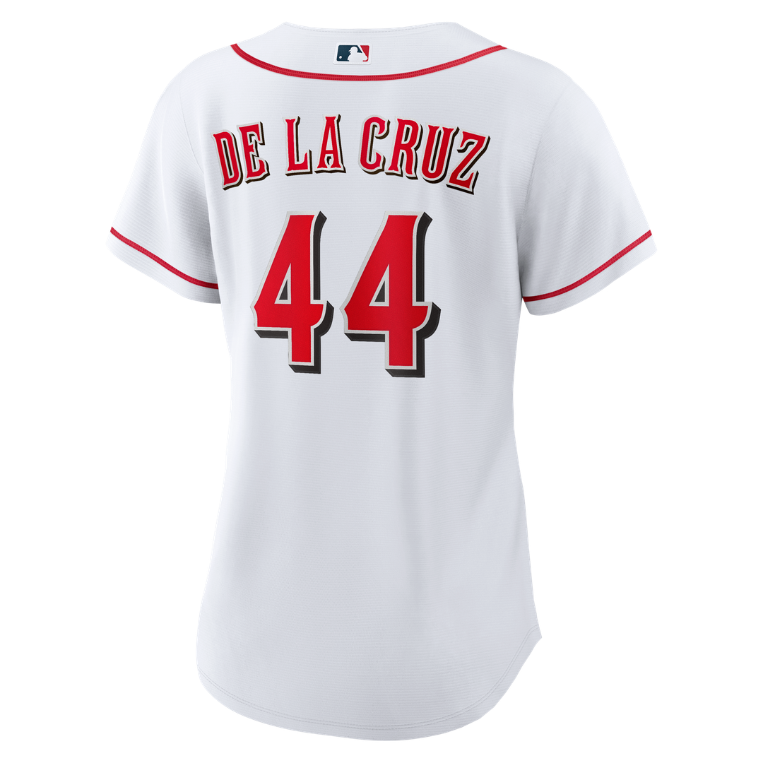 Cincinnati Reds Elly De La Cruz Nike Women's Home Replica Jersey - White MLB Team Jersey Baseball Fan Apparel
