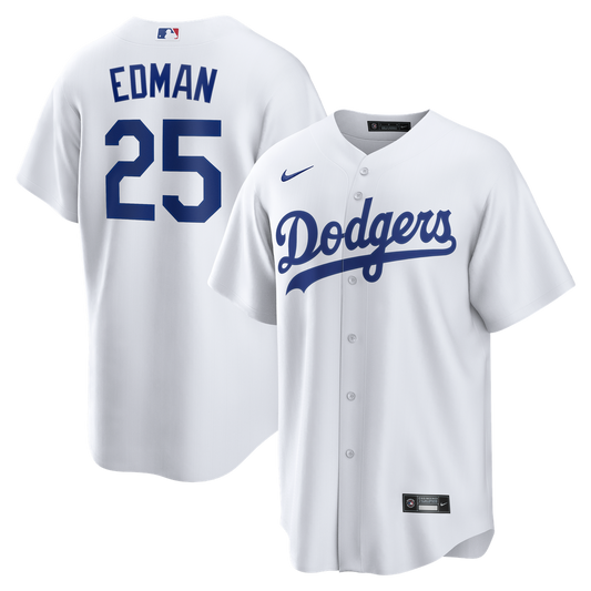 Los Angeles Dodgers Tommy Edman Nike Home Replica Jersey - White MLB Team Jersey Baseball Fan Apparel