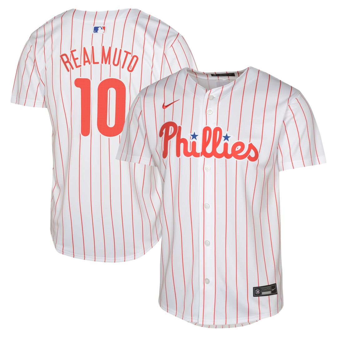 Philadelphia Phillies J.T. Realmuto Nike Youth Home Limited Jersey - White MLB Team Jersey Baseball Fan Apparel