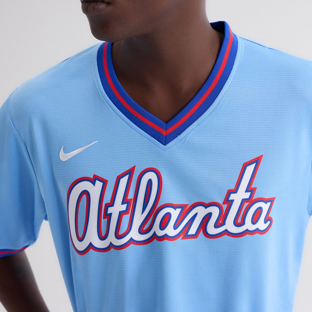 Atlanta Braves Nike 2026 City Connect Stadium Jersey - Powder Blue MLB Team Jersey Baseball Fan Apparel