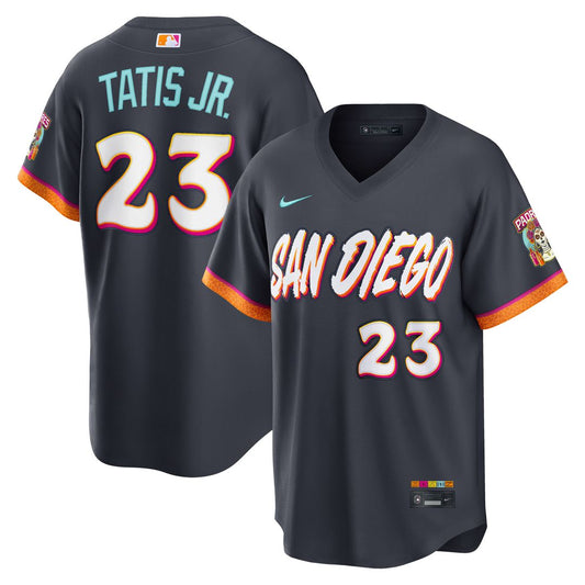 San Diego Padres Fernando Tatis Jr. Nike 2026 City Connect Stadium Jersey - Obsidian MLB Team Jersey Baseball Fan Apparel