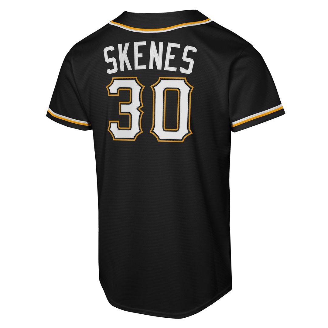 Pittsburgh Pirates Paul Skenes Nike Youth Fashion Replica Player Jersey - Black MLB Team Jersey Baseball Fan Apparel