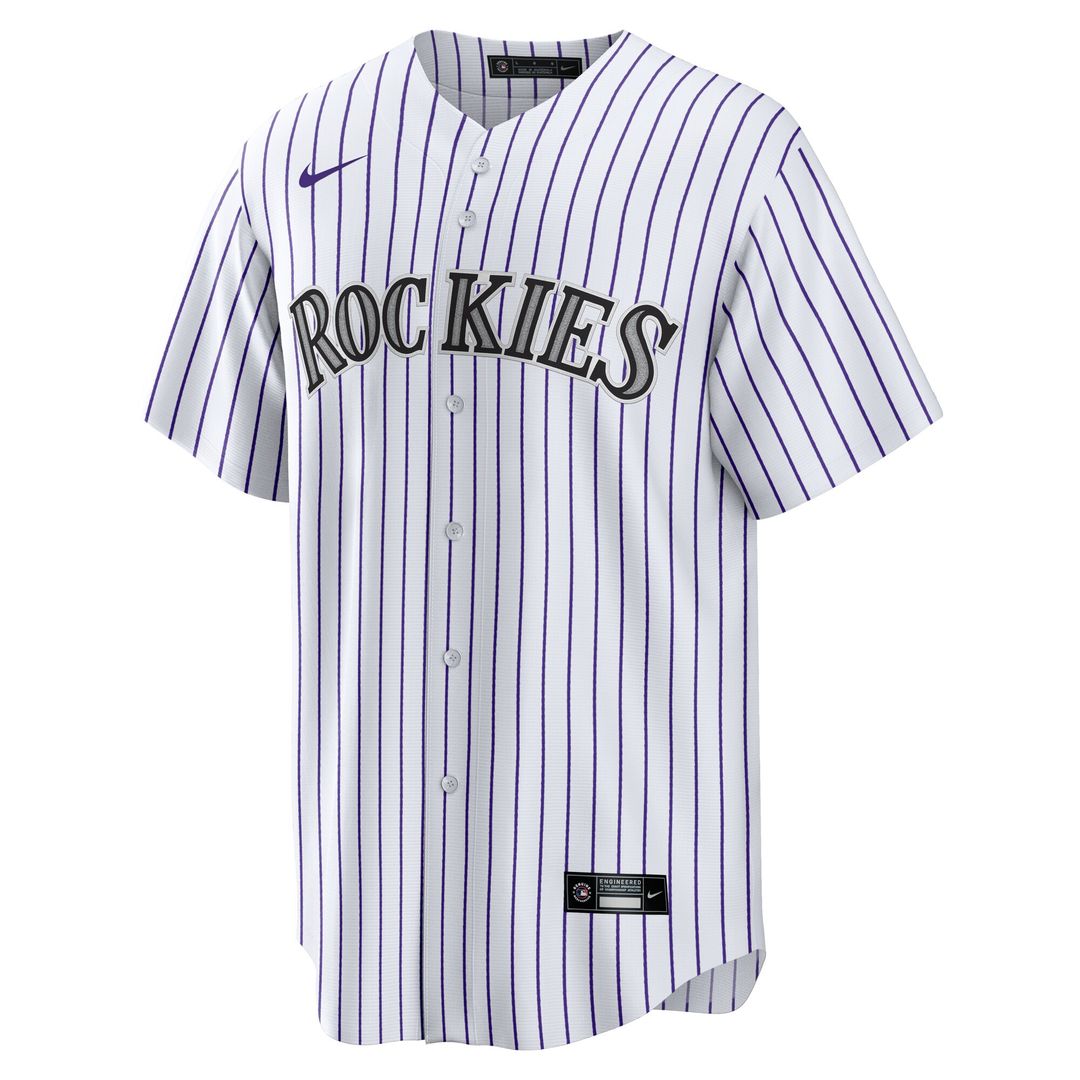 Colorado Rockies Brenton Doyle Nike Home Replica Jersey - White MLB Team Jersey Baseball Fan Apparel