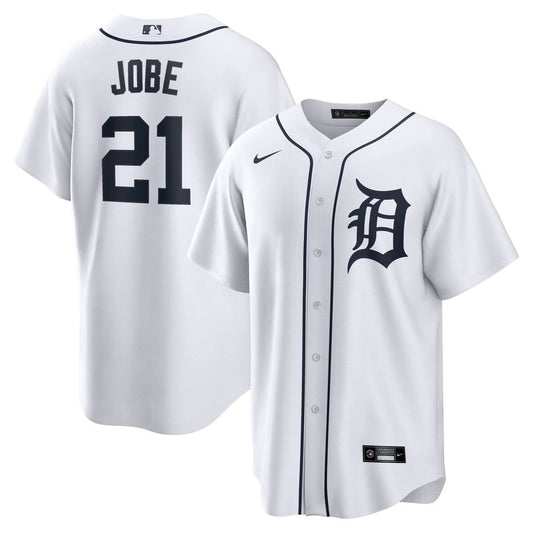 Detroit Tigers Jackson Jobe Nike Home Replica Jersey - White MLB Team Jersey Baseball Fan Apparel