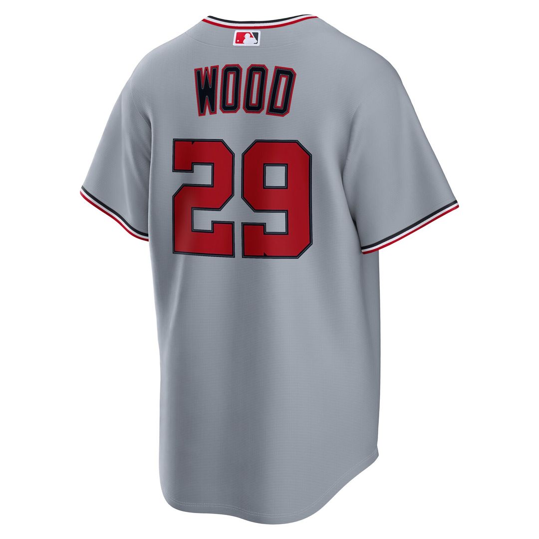 Washington Nationals James Wood Nike Road Replica Jersey - Gray MLB Team Jersey Baseball Fan Apparel